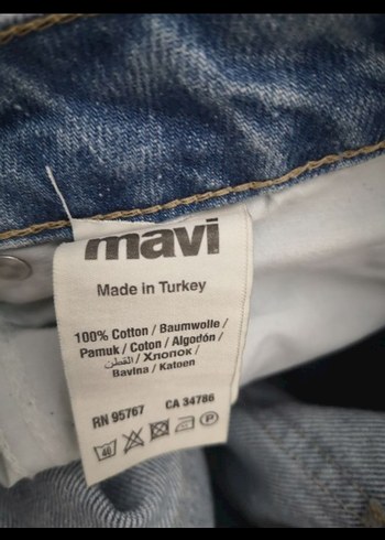 Mavi Loose Fit Midi Kadın Kot Pantolon - Görsel 5