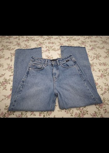 Mavi Loose Fit Midi Kadın Kot Pantolon - Görsel 2