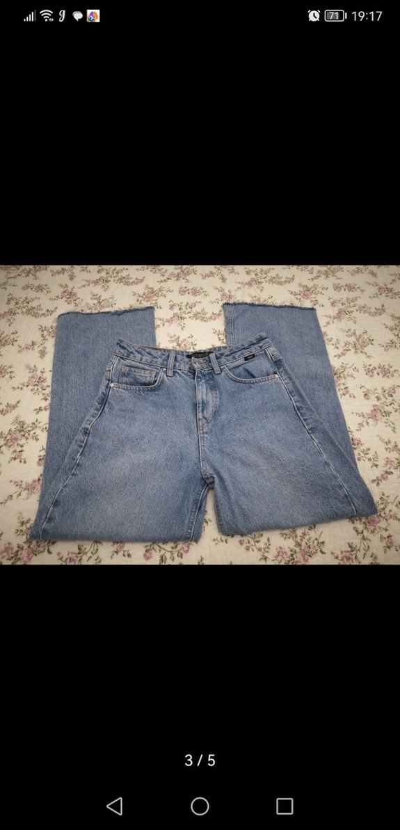 Mavi Loose Fit Midi Kadın Kot Pantolon - Görsel 3