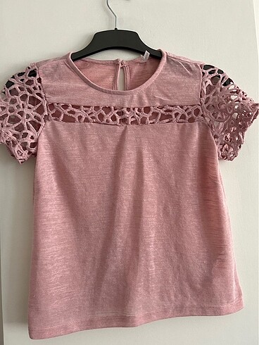 Defacto M beden pudra rengi bluz tshirt