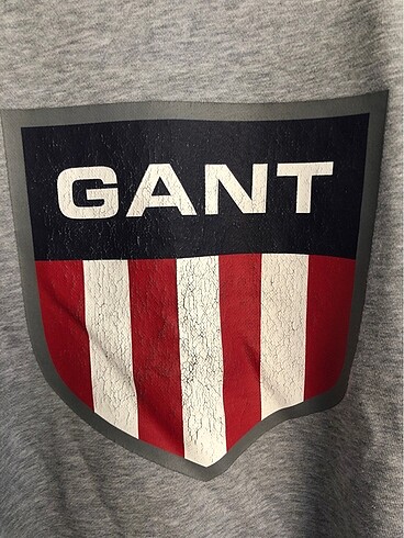 Gant Gri büyük logolu gant sweatshirt