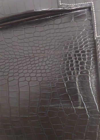 Siyah Deri Desenli Tepsi - Görsel 4