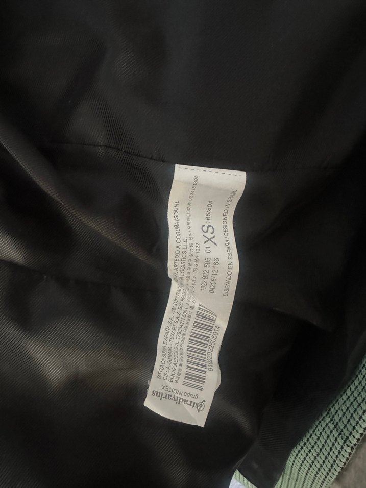 Stradivarius Düğmeli Yeşil Kadın Blazer Ceket - Görsel 3