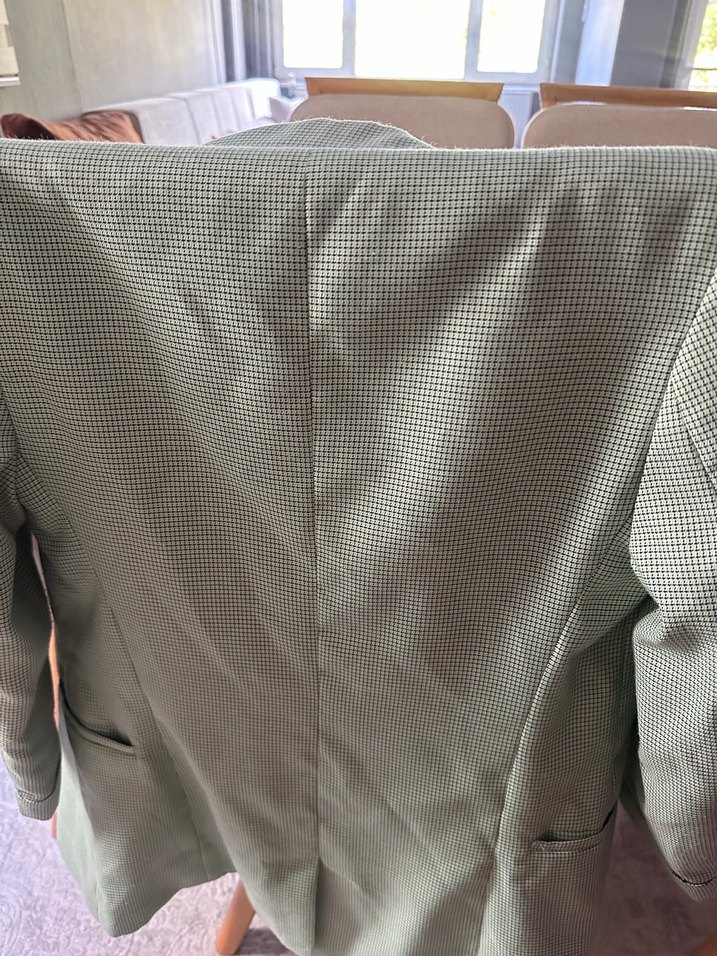 Stradivarius Düğmeli Yeşil Kadın Blazer Ceket - Görsel 4