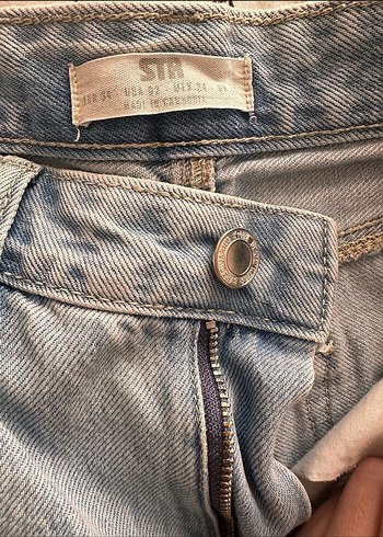 Stradivarius Açık Mavi  Denim Pantolon - Görsel 2