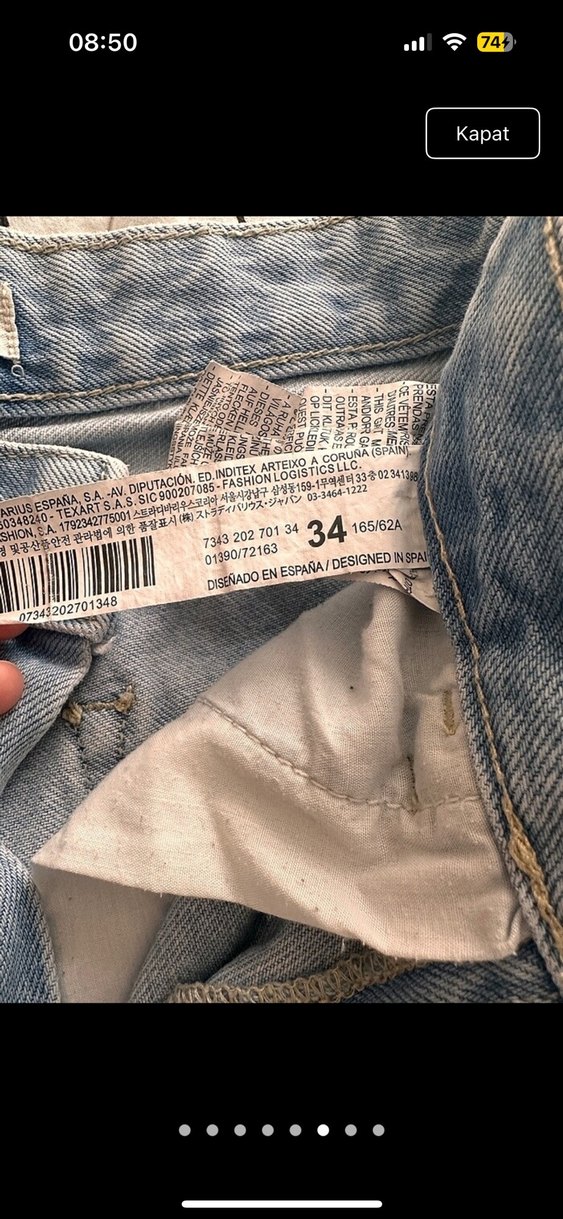 Stradivarius Açık Mavi  Denim Pantolon - Görsel 5
