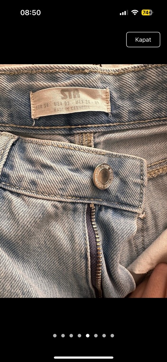 Stradivarius Açık Mavi  Denim Pantolon - Görsel 2