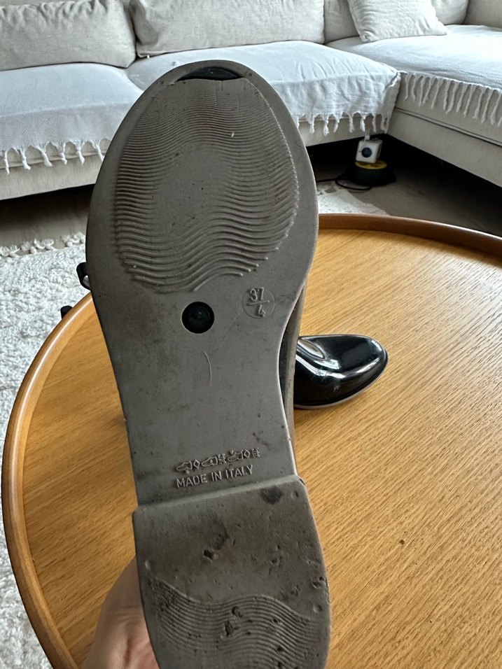 Parlak Siyah Kadın yağmur botu - Görsel 4