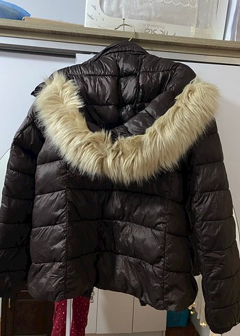 Siyah Kadın Midi Kışlık Fermuarlı Mont - Görsel 2