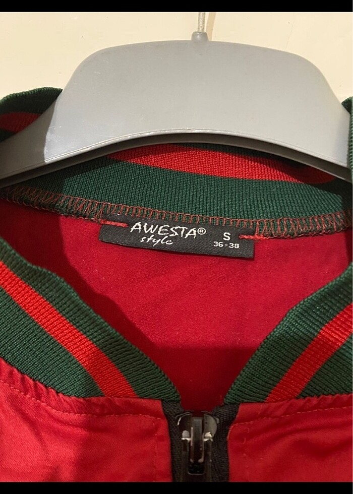 Kırmızı Biker Ceket - Görsel 3