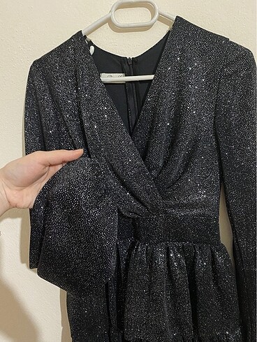 Simli Abiye Elbise - Görsel 3