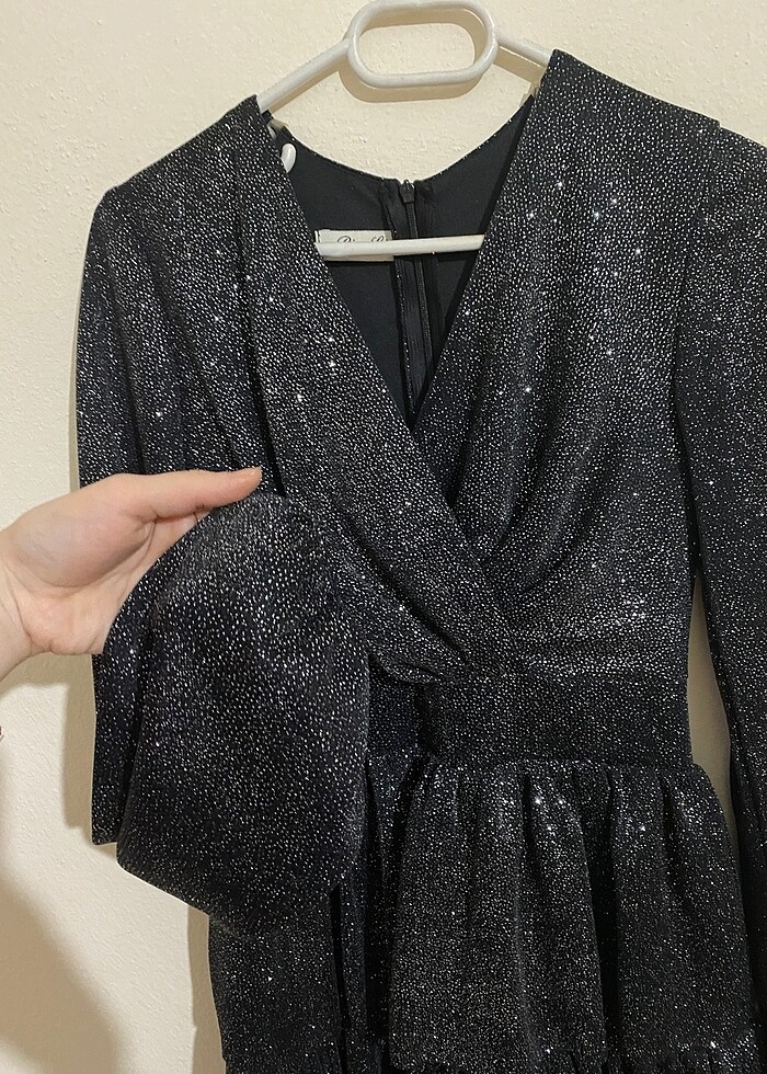 Simli Abiye Elbise - Görsel 3