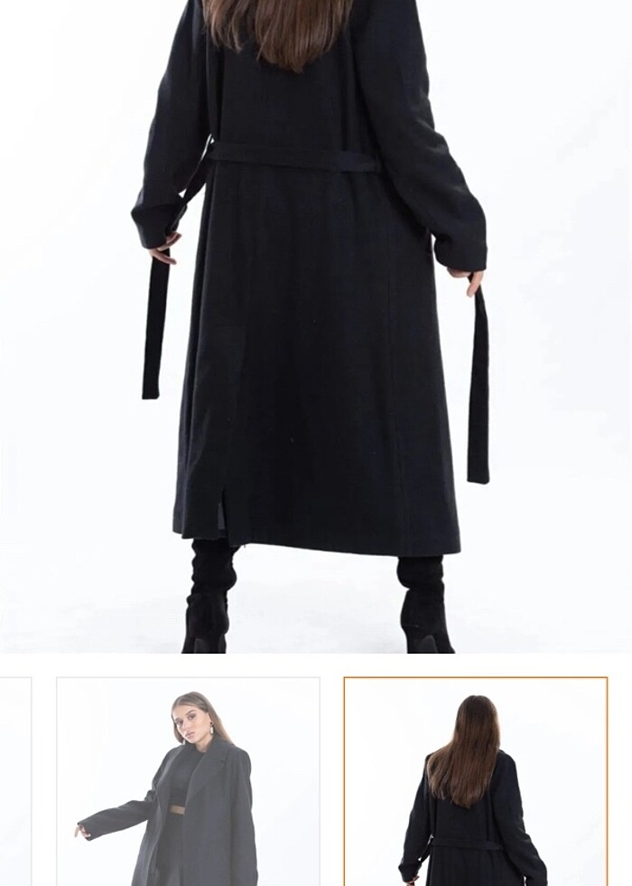 Siyah Kaşe kaban - Görsel 2