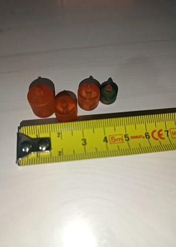 Turuncu ve Yeşil Mini Mum Seti - Görsel 2