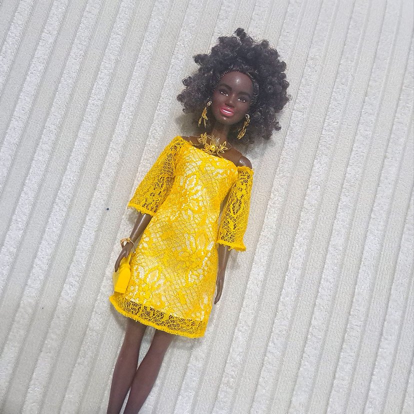 Fashionistas zenci barbie bebek - Görsel 5