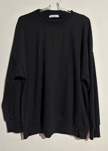 Kadın Siyah Oversize Sweatshirt