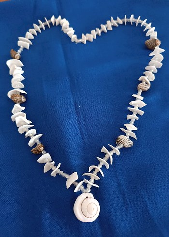 Accessorize Bohem Tarzı Beyaz Deniz Kabuklu Kolye