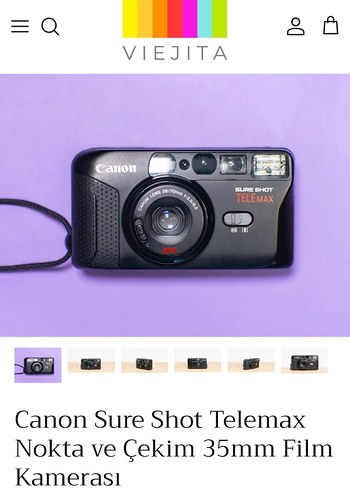 Canon Siyah Film Fotoğraf Makinesi - Görsel 2