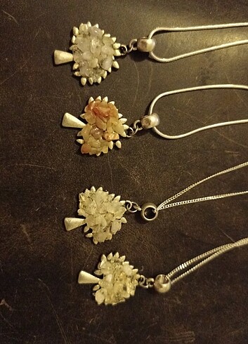 Doğal taş hayat ağacı kolye - Görsel 2