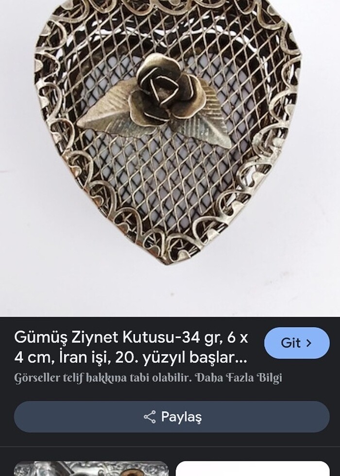 Tamami Gümüş kaplama. takı kutusu - Görsel 5