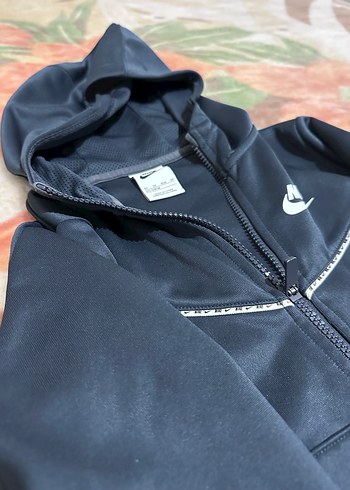 Nike Erkek Çocuk Koyu Mavi Fermuarlı Ceket - Görsel 5