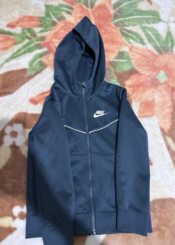 Nike Erkek Çocuk Koyu Mavi Fermuarlı Ceket - Görsel 2