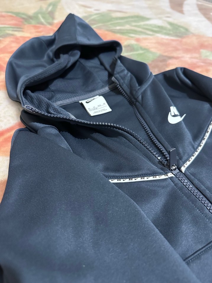 Nike Erkek Çocuk Koyu Mavi Fermuarlı Ceket - Görsel 5