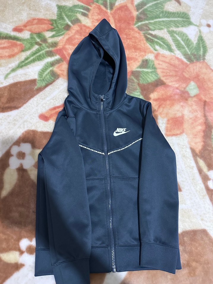 Nike Erkek Çocuk Koyu Mavi Fermuarlı Ceket - Görsel 2