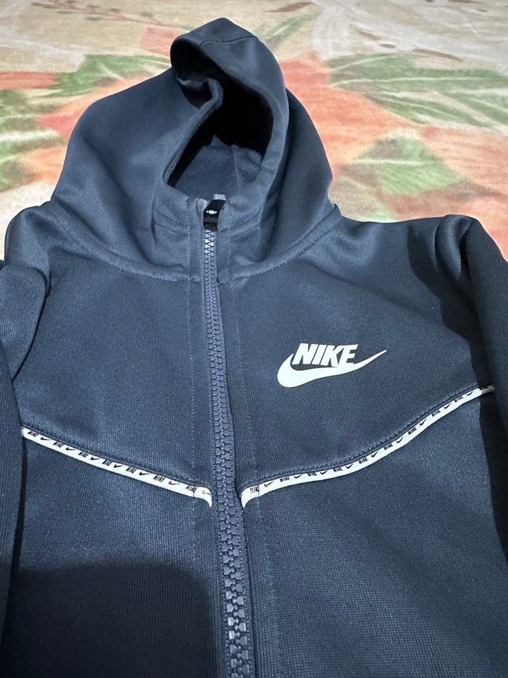 Nike Erkek Çocuk Koyu Mavi Fermuarlı Ceket - Görsel 3