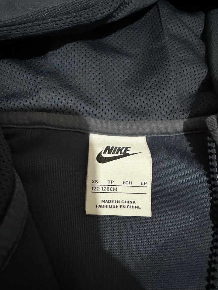 Nike Erkek Çocuk Koyu Mavi Fermuarlı Ceket - Görsel 4