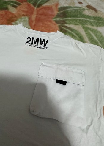 Beyaz Oversize Pamuklu Erkek Tişört - Görsel 3