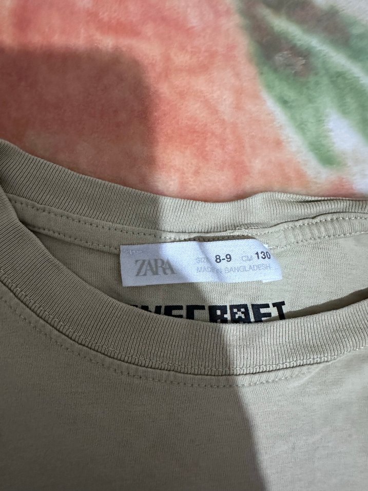 Minecraft Baskılı Gri Uzun Kollu Erkek Tişört - Görsel 2