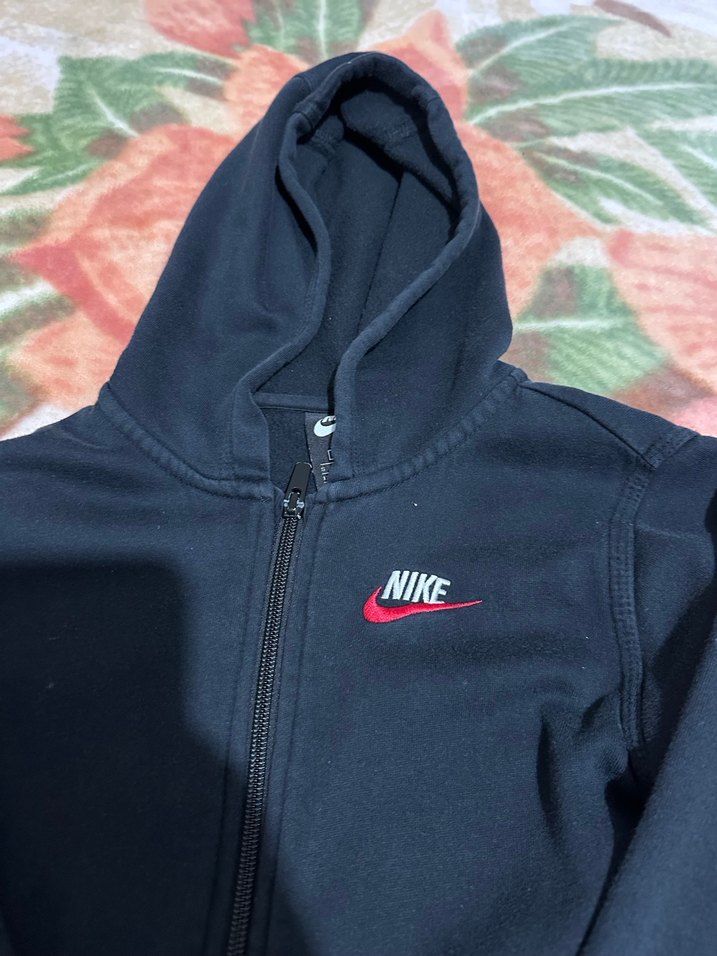 Nike Siyah Kapüşonlu Fermuarlı Erkek Sweatshirt - Görsel 2