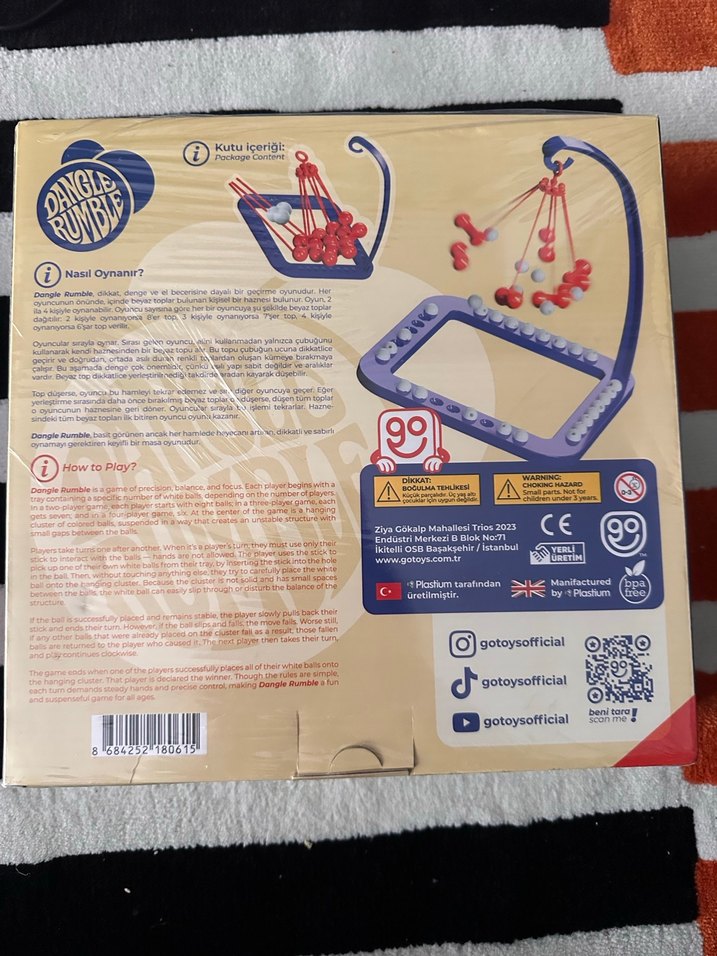 Dangle Rumble Çok Renkli Eğitici Oyuncak - Görsel 2