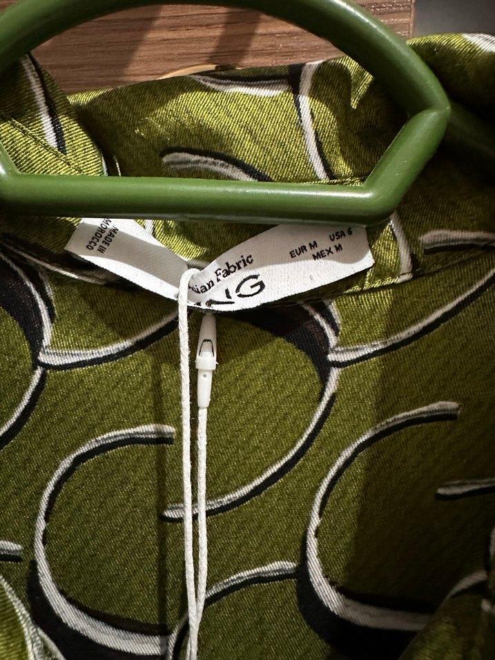 Kadın Yeşil  Desenli mini Elbise - Görsel 4