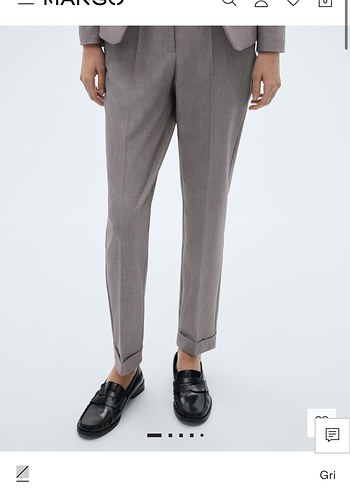 Gri Regular Fit İş Pantolonu - Görsel 5