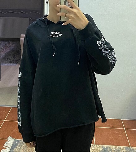 m Beden siyah Renk sweatshirt