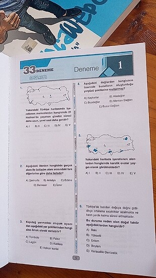  Beden Renk Hoca webde yayinlari kpss 33 cografya deneme sinavi tamami cozum