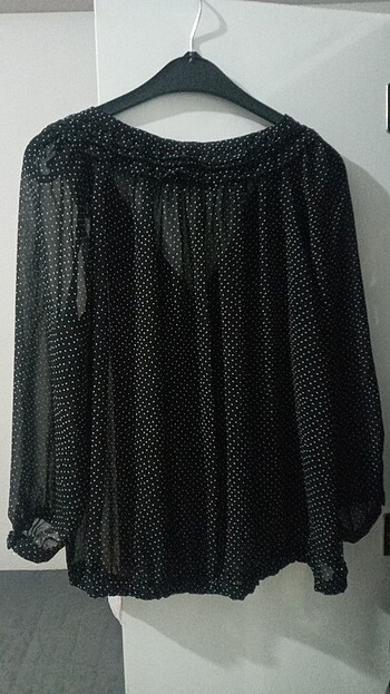 Zara BASIC PUANTIYELI Tül gömlek - Görsel 9