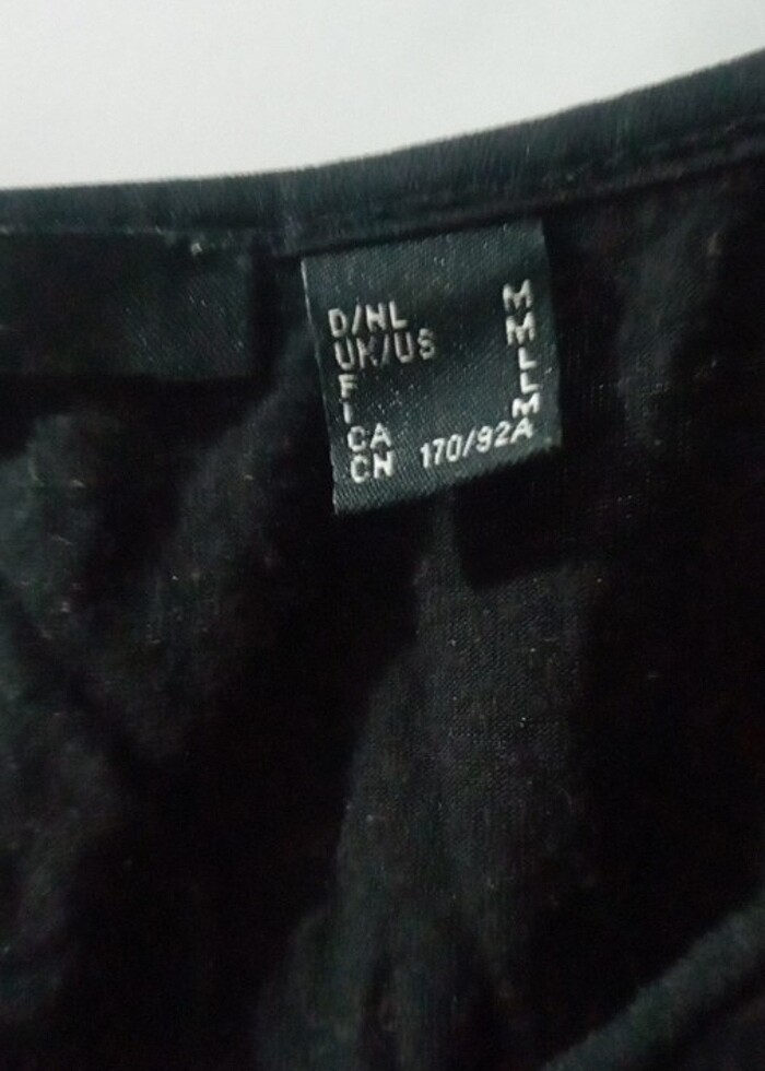 Siyah penye Tişört - Görsel 4