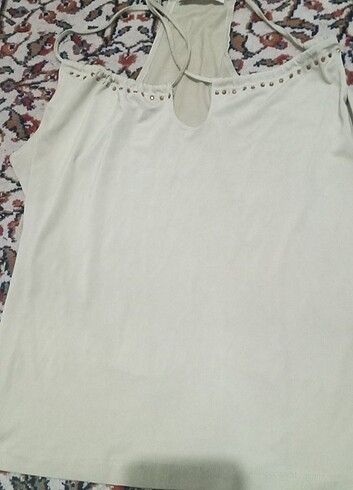  ADL Lime Boğazdan Bağlamalı Bluz - Görsel 5