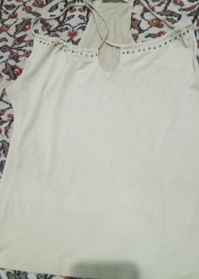  ADL Lime Boğazdan Bağlamalı Bluz - Görsel 5