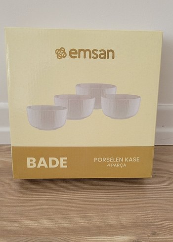Emsan Bade 4 Parça Porselen Kase Seti