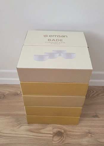 Emsan Bade 4 Parça Porselen Kase Seti - Görsel 5