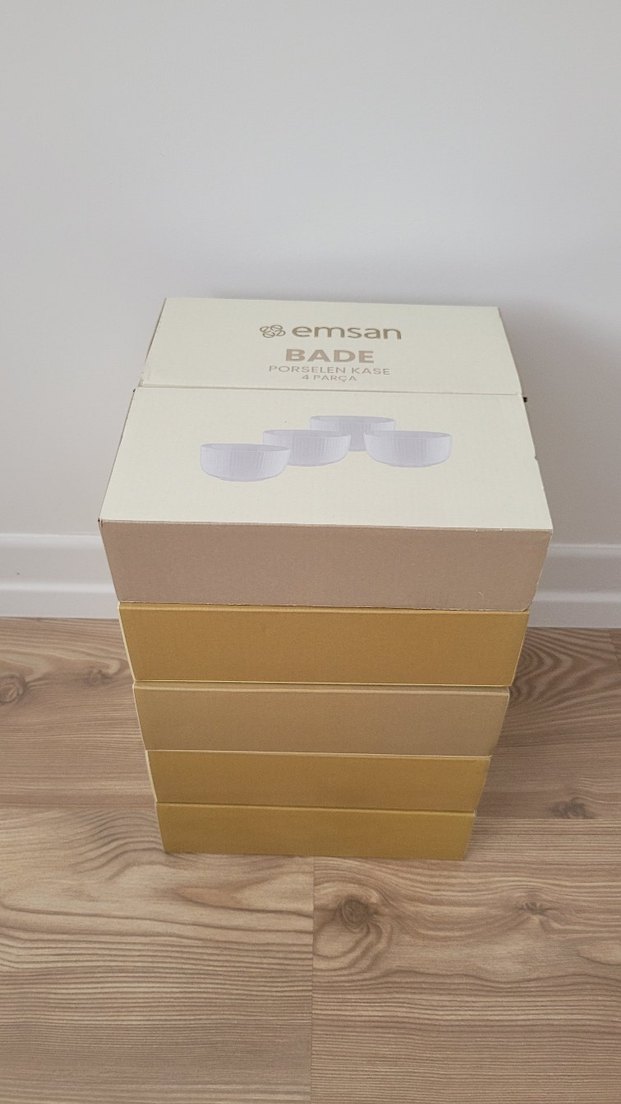Emsan Bade 4 Parça Porselen Kase Seti - Görsel 5