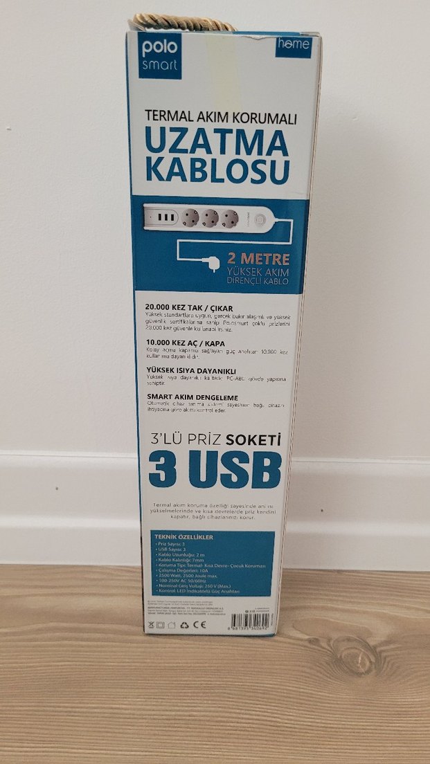 Polo Smart Termal Akım Korumalı Uzatma Kablosu - Görsel 3