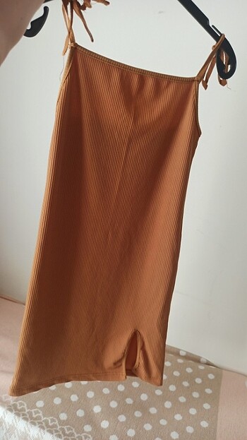 s Beden turuncu Renk Mini elbise