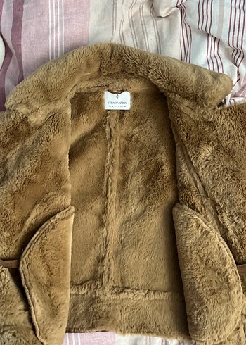 Kahverengi Süet Kürklü Kadın Ceket - Görsel 5