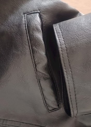 Diğer gerçek deri Siyah Biker Tarzı Askı