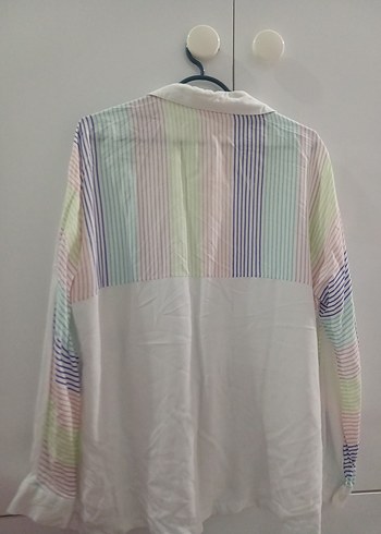 Uzun Kollu Pastel Tie-Dye Pamuk Gömlek - Görsel 5